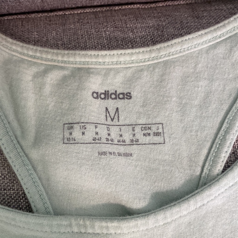 Adidas teal tank top! - Picture 2 of 3
